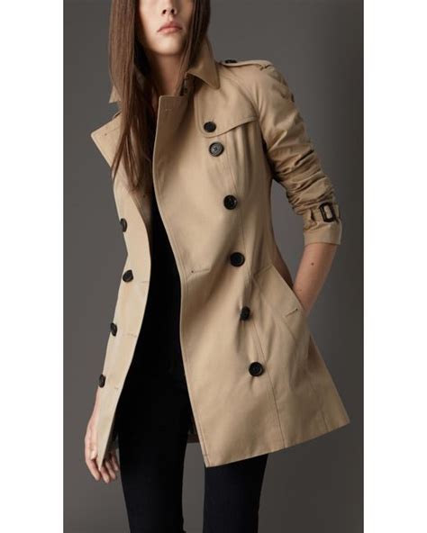 burberry women short cotton gabardine raglan trench coat|burberry kensington trench coat long.